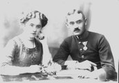 Adolf and Stefania Drwota after the wedding – 1912