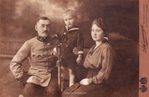 Adolf and Stefania Drwota with their first son, Eugeniusz.
